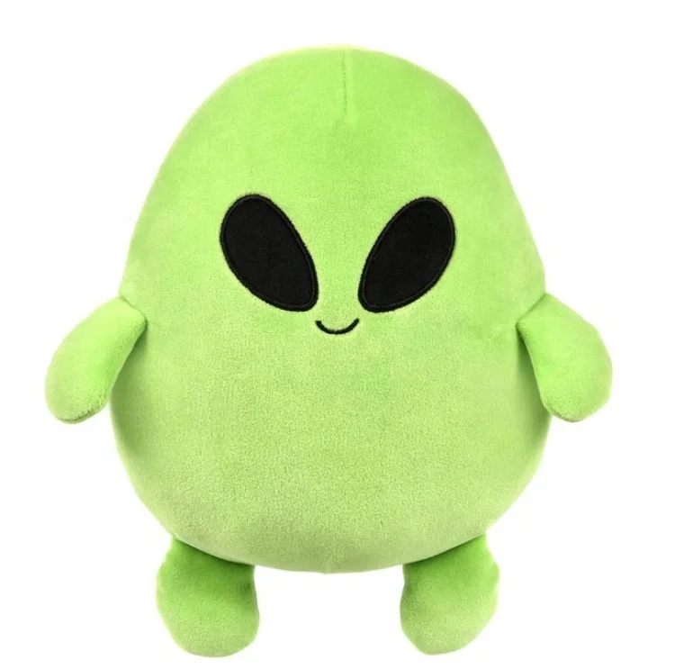 Manufacturer Custom Super Soft Stuffed High Quality Green Big Eyed Alien Plush Toys