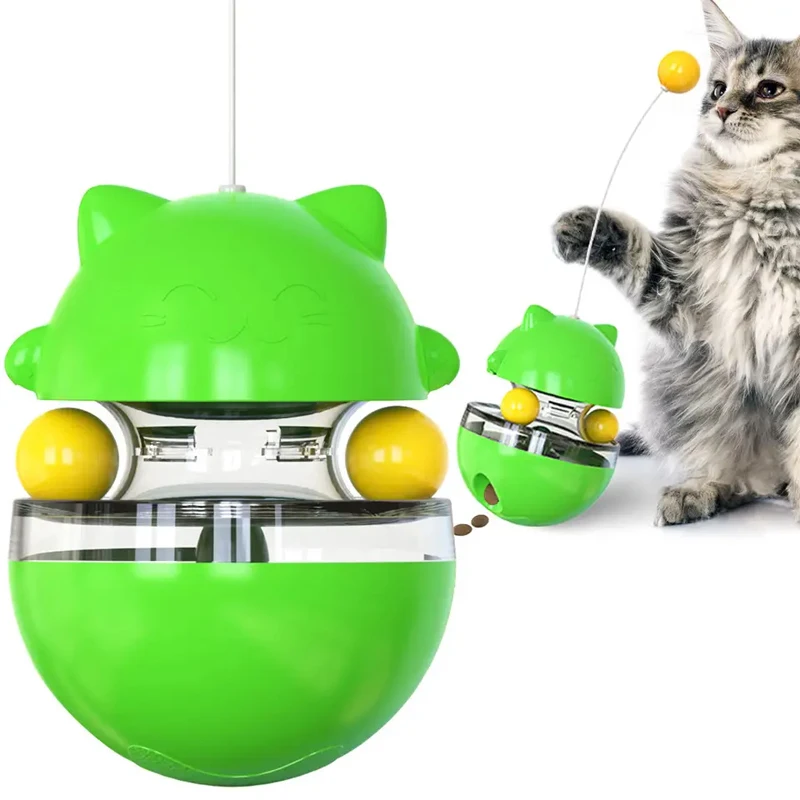 leaky ball dog toy interactive exercise feeding tumbler pet toy