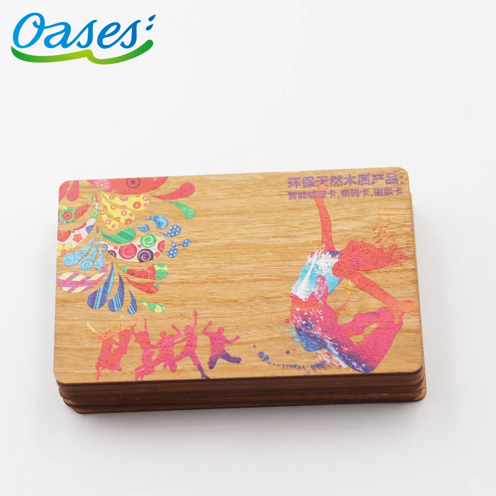 Customized Luxury Printing Nfc Wooden Business Card Access Control Wood Rfid Hotel Key Card