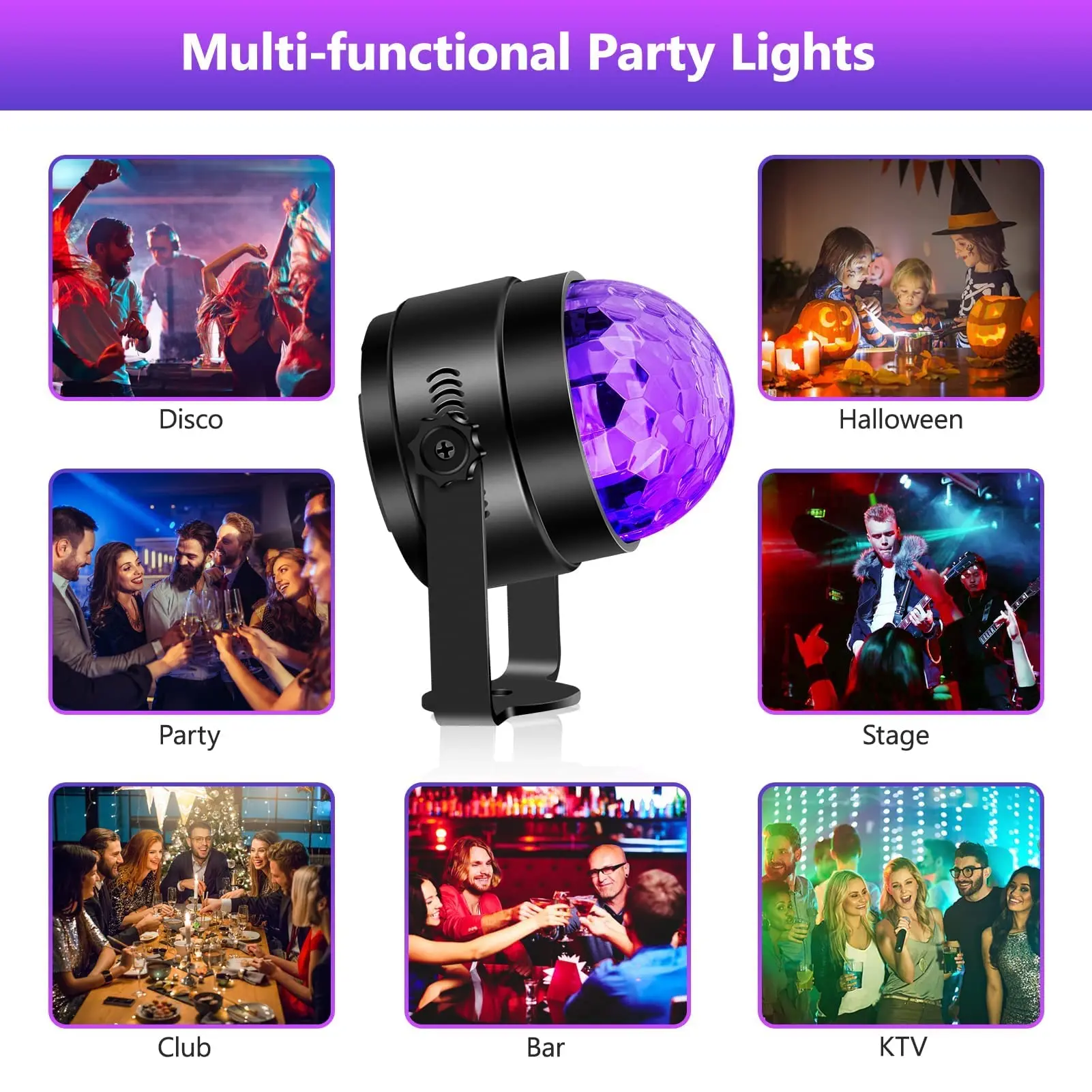 TSINYE LED UV Blacklight with Glow in The Dark Party Supplies by DMX and Remote Control for Stage Lighting Stage Light for UV