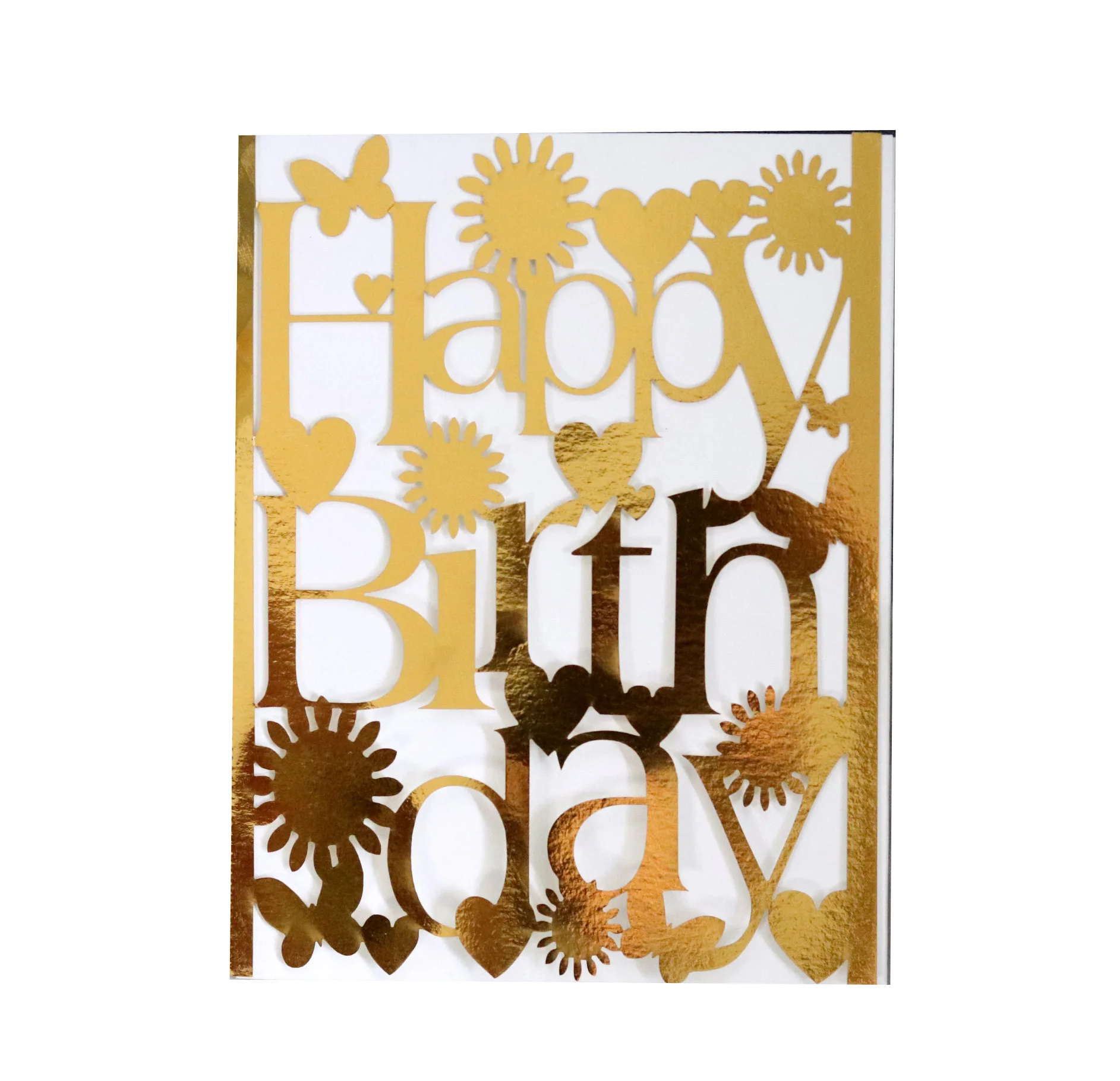 Wholesale Factory Price Hollow Out Birthday Card Multicolor Greeting Cards With Envelopes