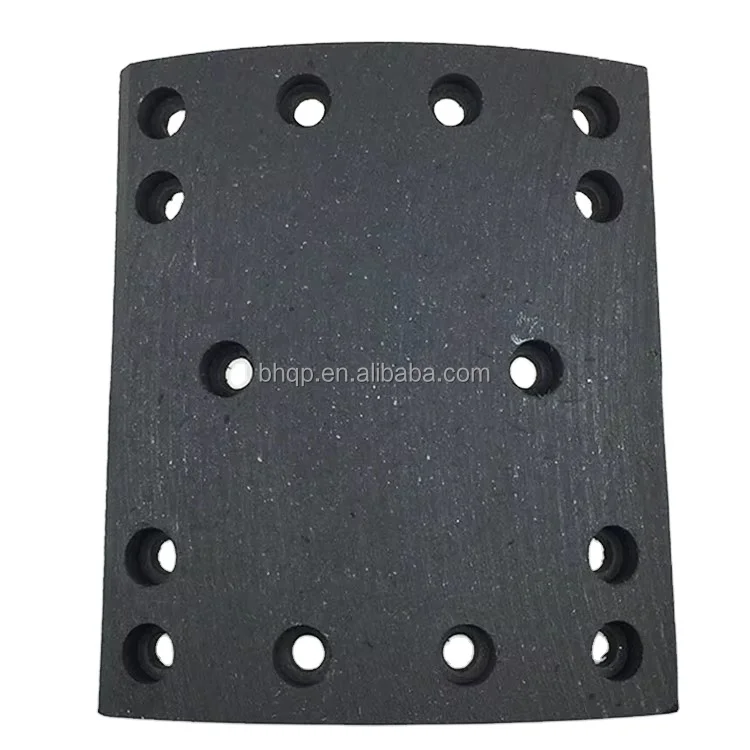 SINOTRUK Howo dump truck spare parts AC16 drive axle rear axle 14 hole brake lining set WG9231342066 brake pads brake block