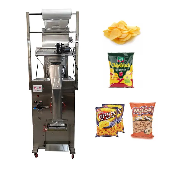 Fully Automatic Snack Popcorn Chin Chips Nut Flour Multifunctional Packaging Machine