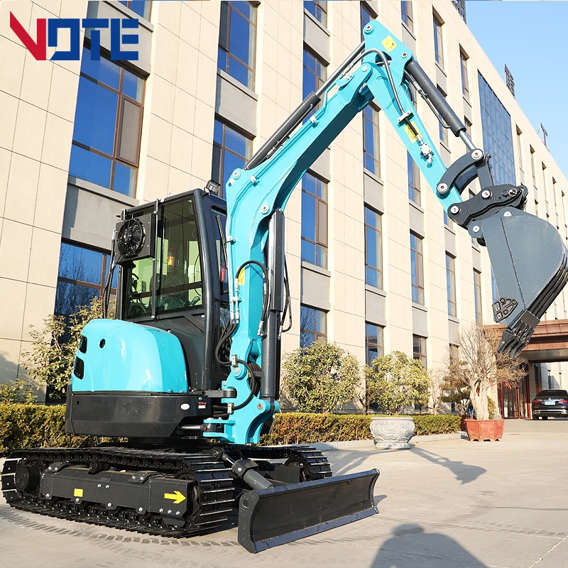 FREE SHIPPING Mini Excavator 3.5 Ton EPA small Kubota Engine excavator 1 Ton 2 ton Digger Machine Farm Mini Excavator price