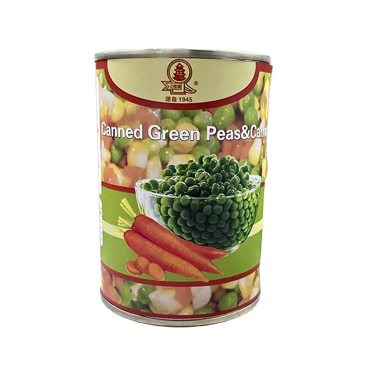 Healthy 400g*24 tin canned green beans carrots mixed vegetable food wholesale