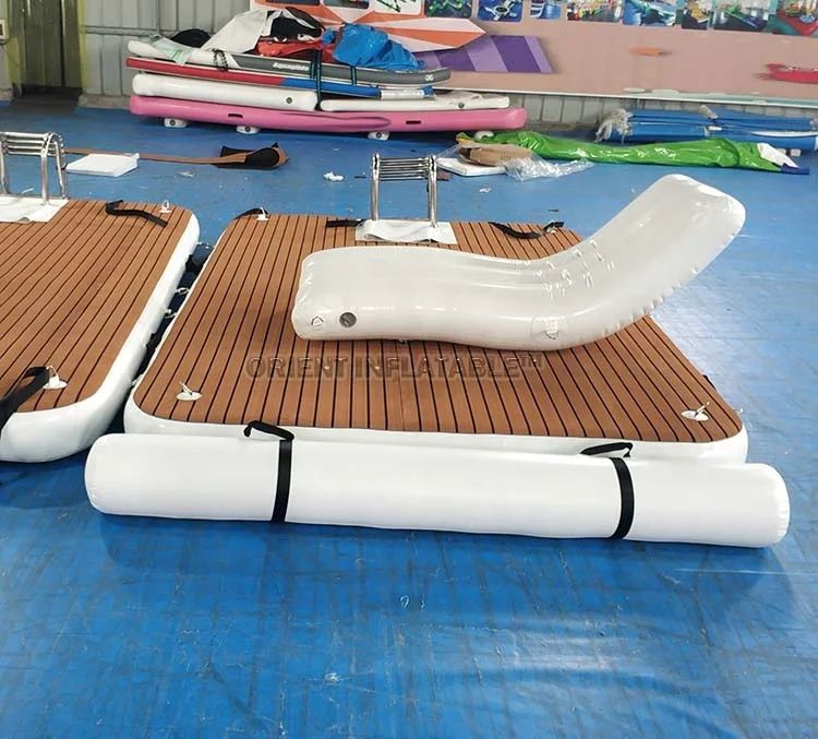Orient Inflatables 3x2m Aqua Ocean Inflatable Dock Platform, Inflatable Swim Platform, Inflatable Platform Dock