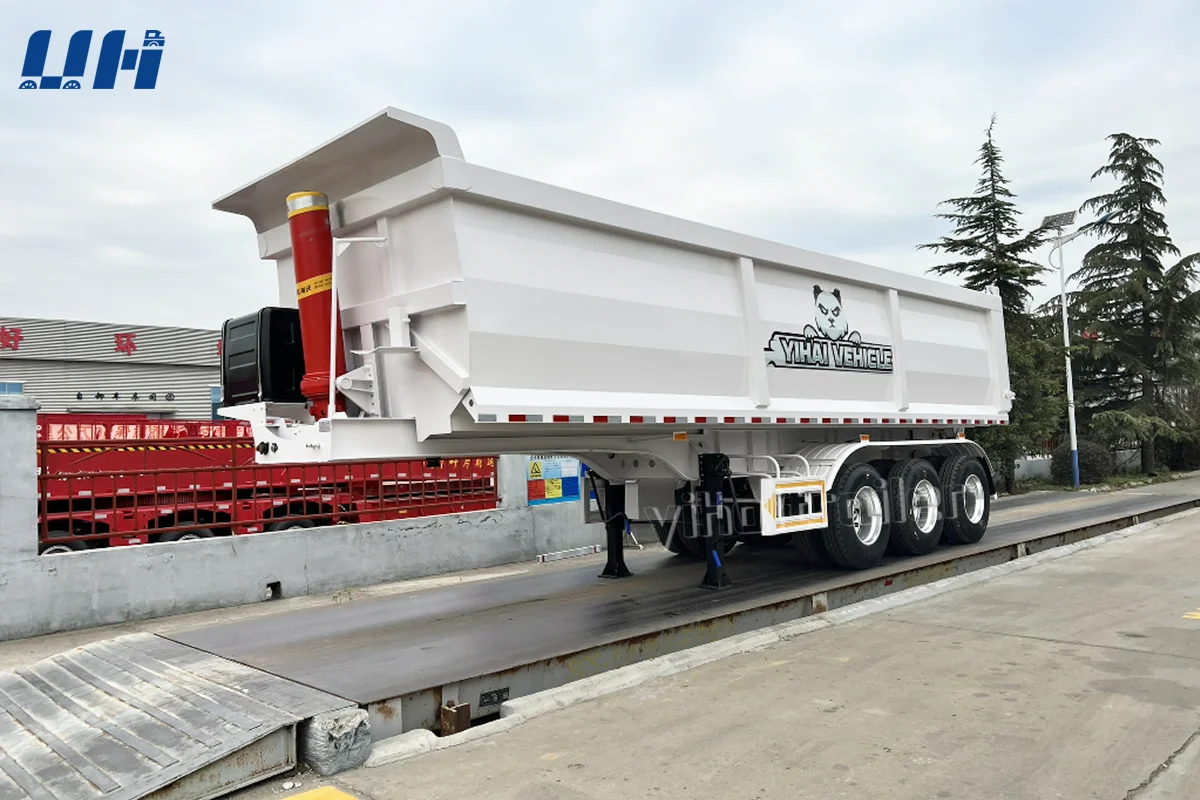 hydraulic side 10x6 tractor tri-tipper semi kit dump trailer truck hydraulic system lift scissor ho