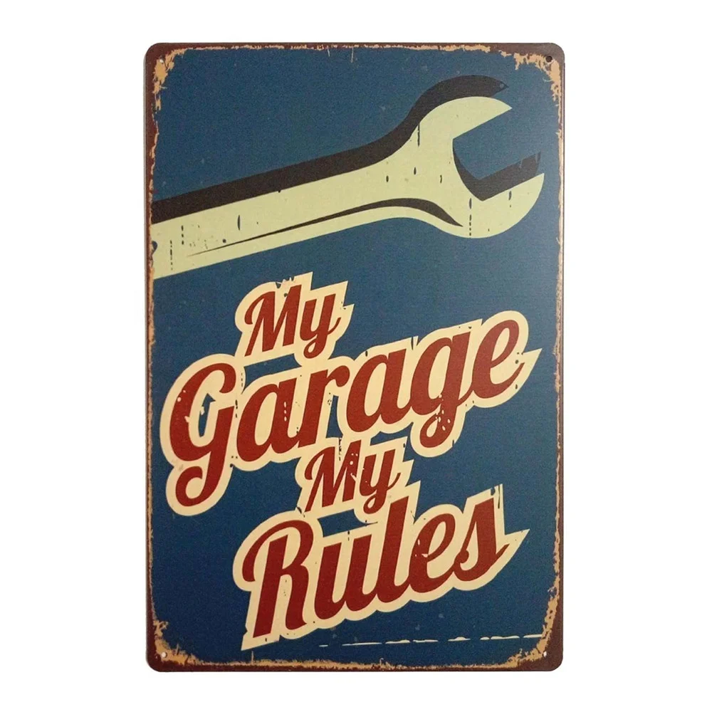 
Decorative Wholesale Vintage Custom Metal Plate Printing Tin Metal Sign 