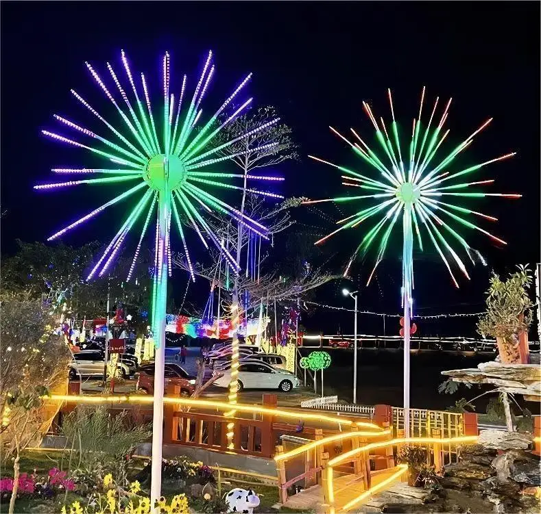 2024 New LED Digital Firework Lights for Outdoor Landscape Car & Fountain High Selling Products for Theme Park