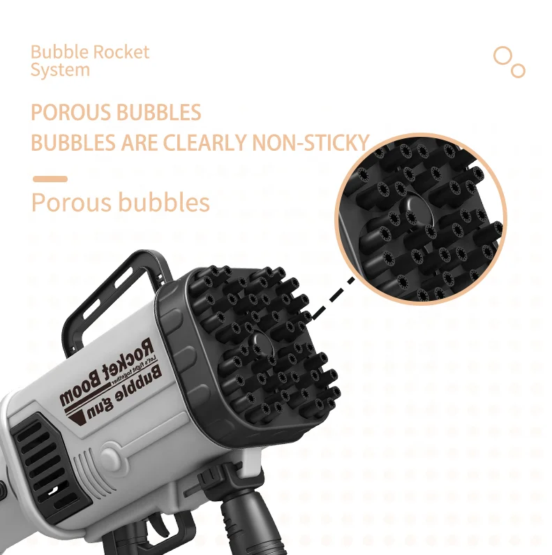  Electric Bazooka shape Outdoor Blowing Bubble Machine Toy With 120ml Soap Water
