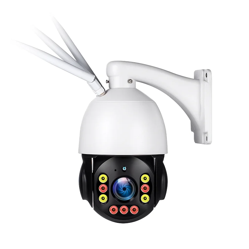 Vesafe outdoor solar camera 360 degree night vision  hd 3MP 5MP 5X 30X ZOOM  two way audio security  camera DC 12V 70W