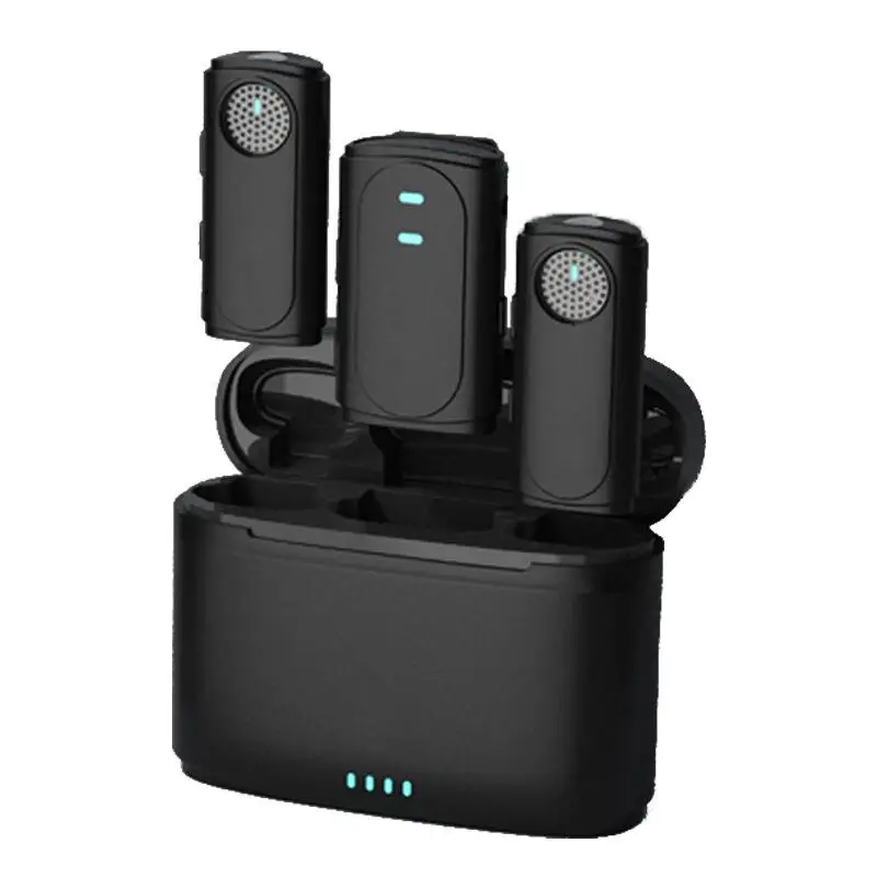 2023 New Wireless Lavalier Microphone Portable Audio Video Recording Mic K9 K8 Live Broadcast Gaming Mini Microphone For Phone