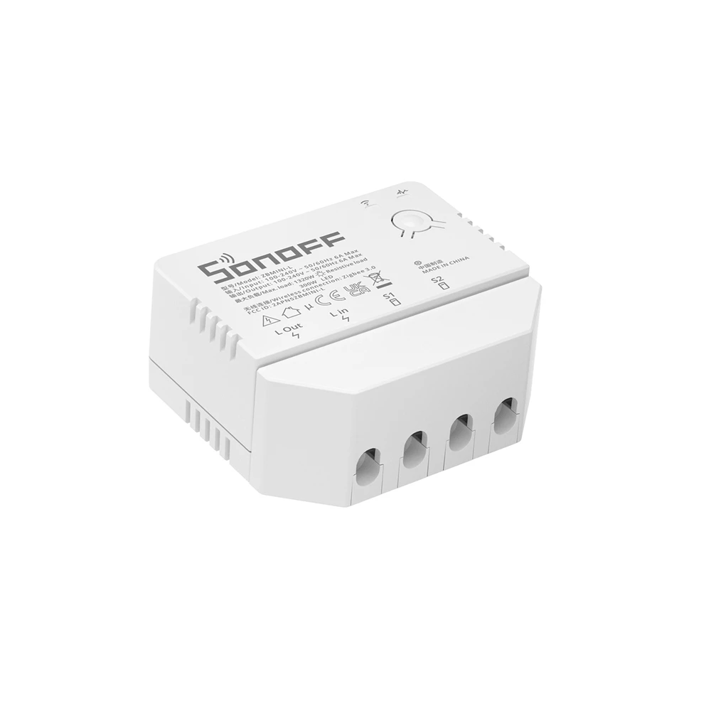 SONOFF ZBMINI-L Smart Switch No Neutral Wire Required Zigbee MINI 2 Way Wireless Smart home Switch with eWeLink & Voice control