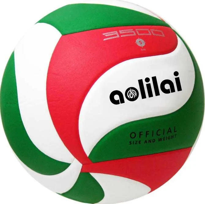 official size weight custom brand v5m4500 Size 5 Microfiber PU leather AOLILAI Volleyball ball