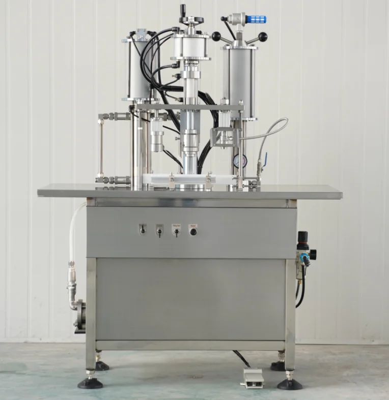 Automatic Bov Bag on Valve Aerosol Spray Filling Machine and sealing machine, Shaving Foam Filling Machine
