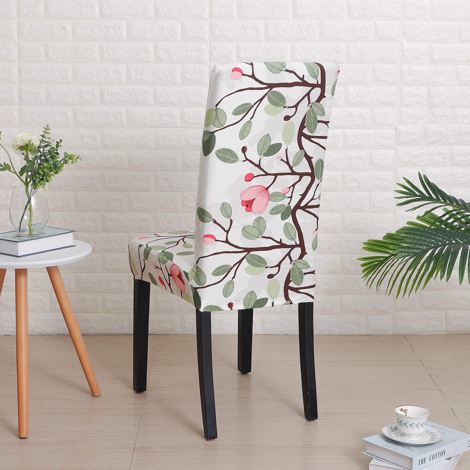 Dropshipping Stretch Home Dining Elastic Floral Print Chair Covers Multifunctional Spandex Elastic Cloth Universal Size