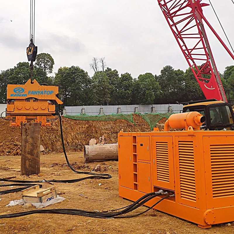Hydraulic Sheet Pile Vibro Hammer Vibratory Pile Driver