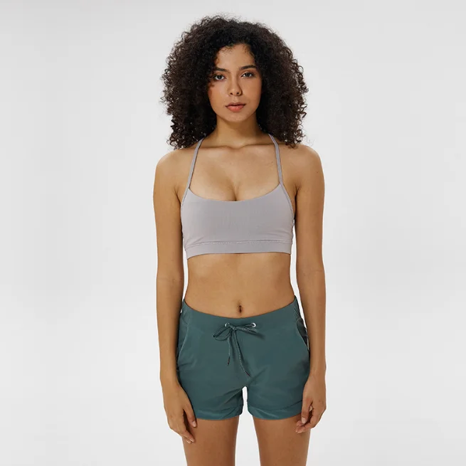 Athletic Wear Running Bra Beauty Back Y Cross Sports Bra Solid Color Ladies Sport Bra For Women