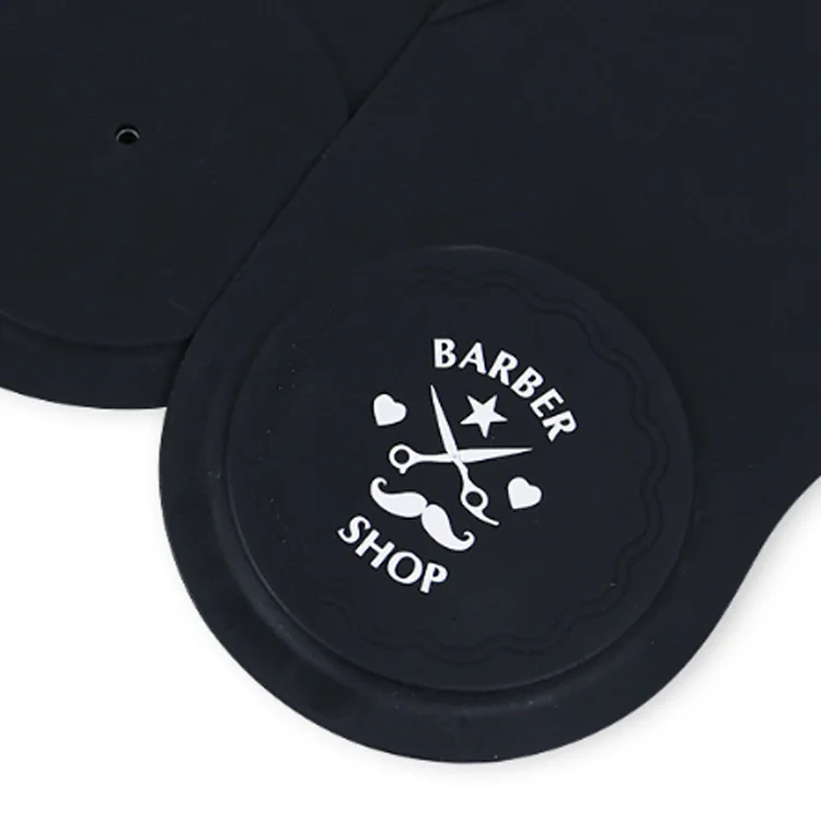 Silicone Material Barber Apron Salon Cape Collar Coloring for Hair Cutting Dyeing