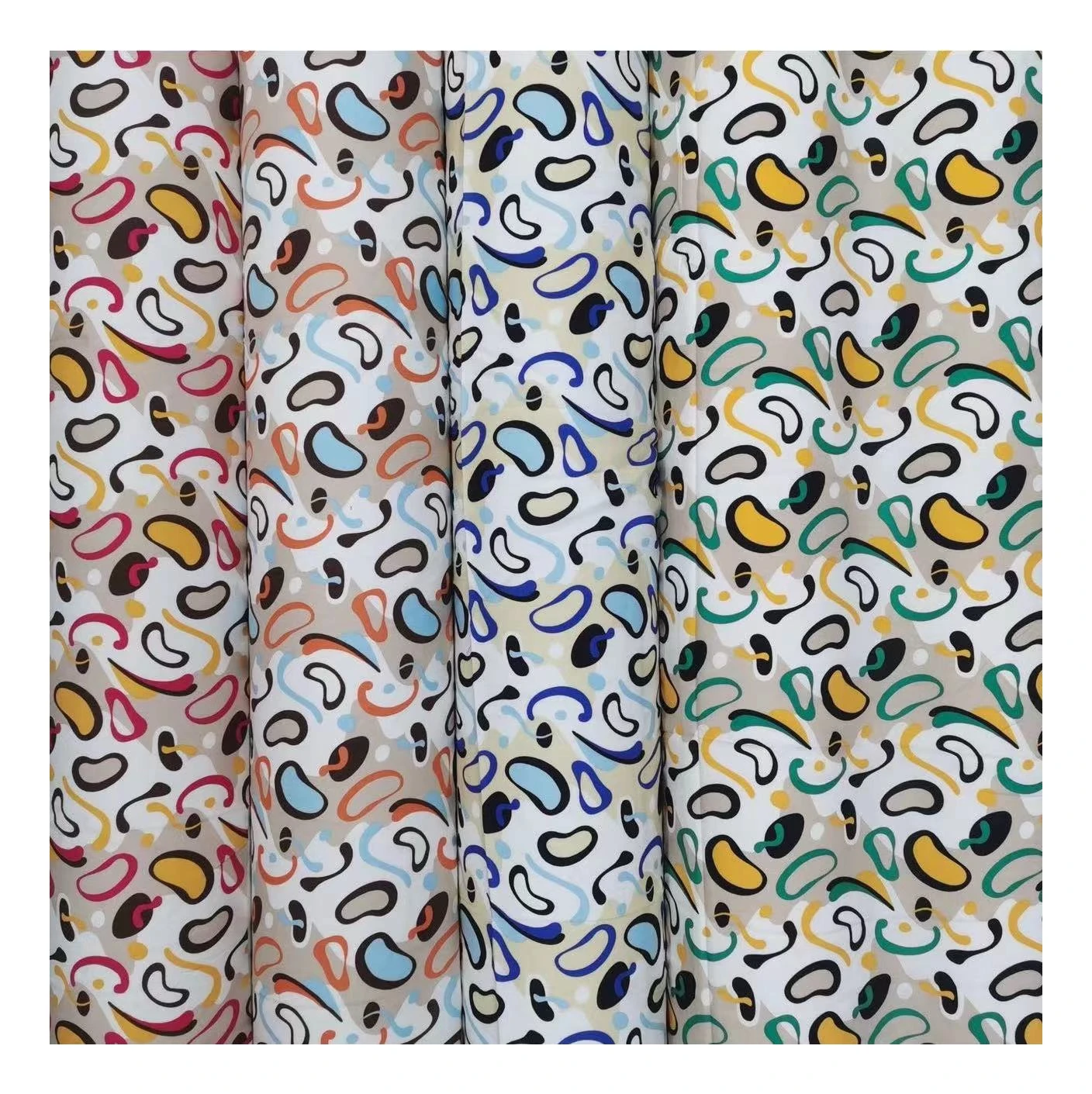 high quality 100%rayon printing  viscose fabric woven textile by ready goods for clothing