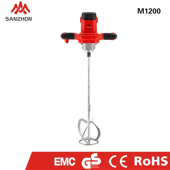 1200W Putty Powder Coating Electric Red Mixer Adjustable Speed High Speed Electric Paint Powder Mixer