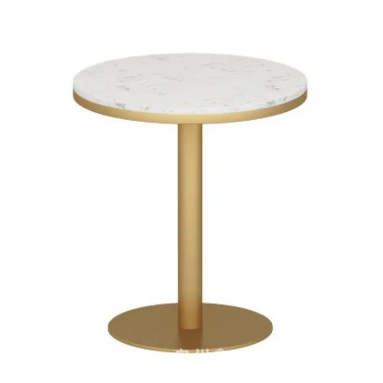 Высококачественный набор мраморных столов в скандинавском стиле для паба бара ресторана золотой барный
