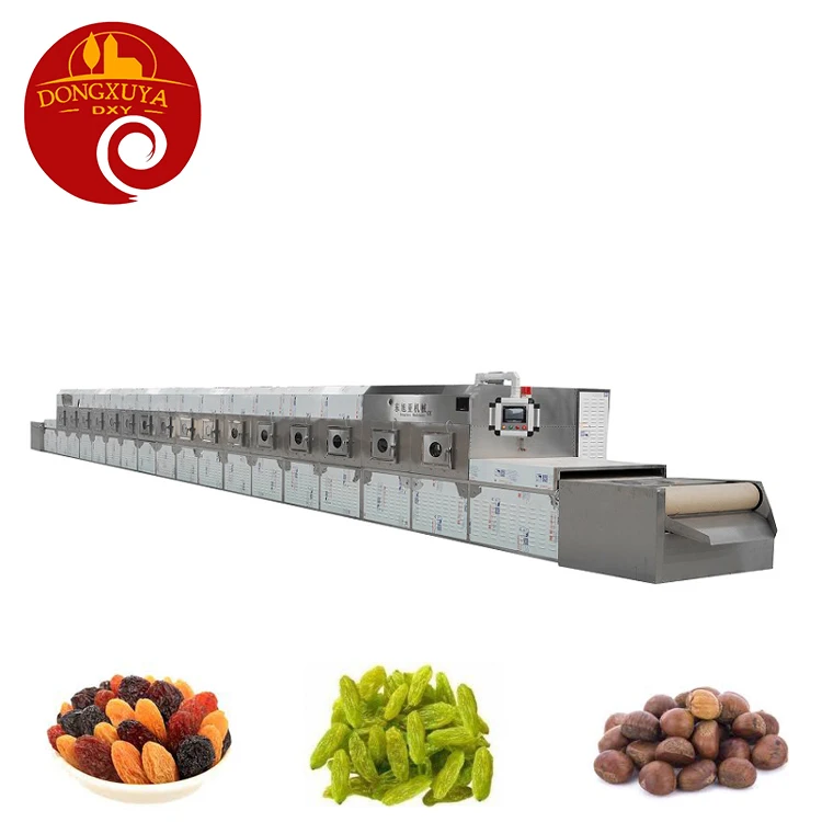 Ce Certified High Quality Food Dryer Dehydrator Raisin Drying Machine Microwave Insecticidal Sterilizer Machine