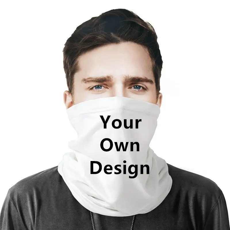 Дизайн вашего собственного, низкий минимальный объем заказа, трубчатая трубка, индивидуальная, бесшовная, защитная бандана для лица
