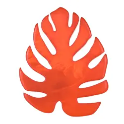 New Geometric Leaf Plant Bean Brooch Collar Pin Clothing Decoration Acrylic Brooch