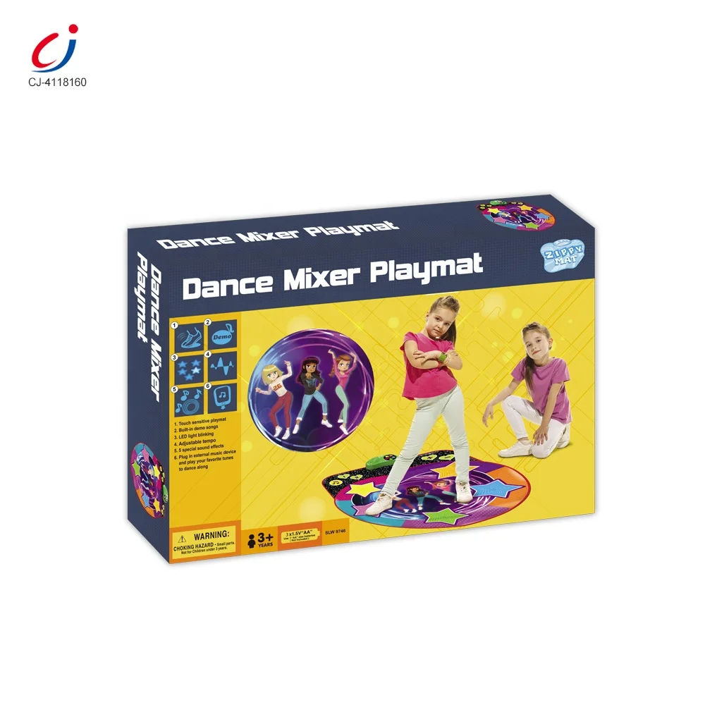 Chengji dancing challenge mat kids big star luminous light up baby 5 Levels piano musical touch carpet 2 modes dance mat games