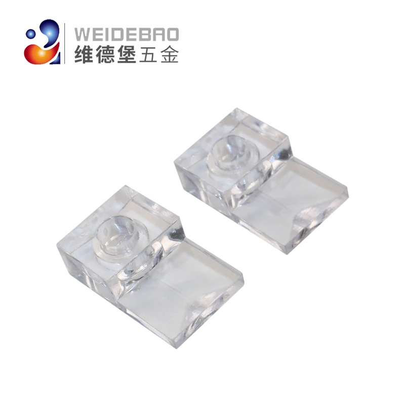 Weidebao Furniture Hardware Wardrobe Mirror Plastic Clip Mirror Fixing Buckle Fitting Glass Clamp Holder Glass Decorative Nail