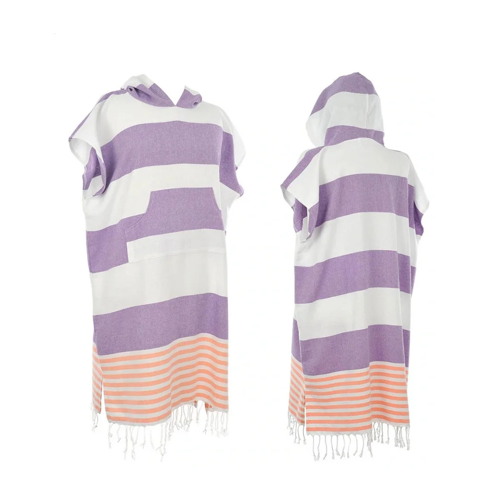 100% Turkish  Cotton Custom High Quality Low MOQ Surf Hooded Changing Robe Poncho Towel Beach Poncho With Custom Logo