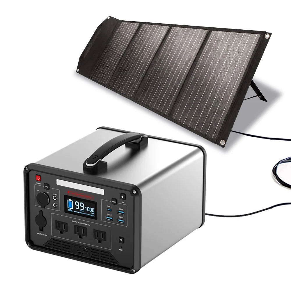 Wholesale High Quality High Capacity 1000w Portable solar generator Electric Power Station