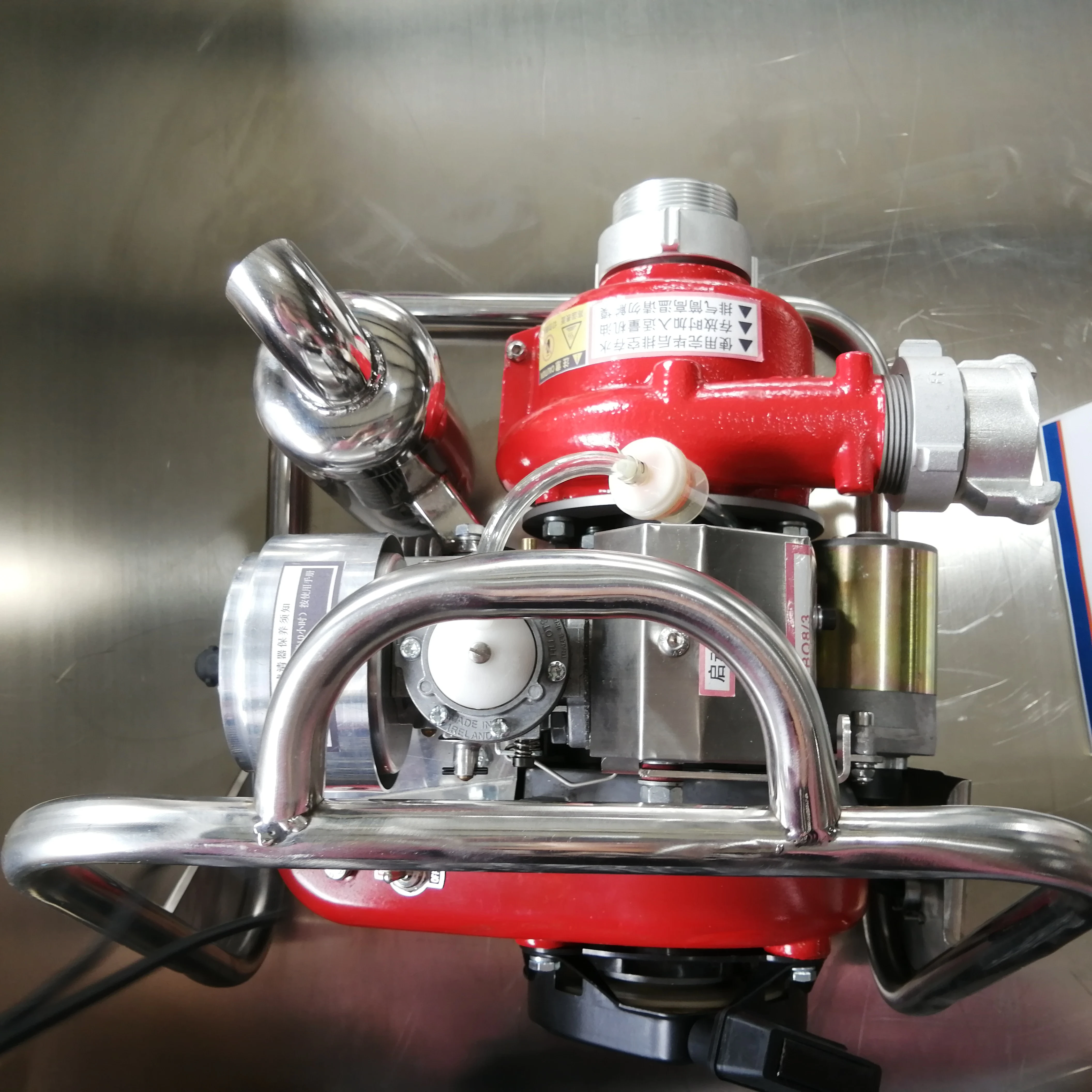 Gasoline Driven High Pressure Portable High Flow Fire Fighting Water Pump