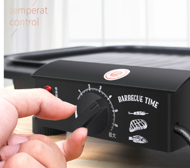 Hot Sell Non Stick Smokeless Electric Grill Bbq 500w 1000w Stainless Steel Barbeque Electric Grills For Home Outdoor