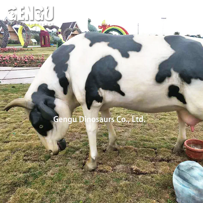 Customized Artificial Fiberglass Life Size Farm Animals Pictures