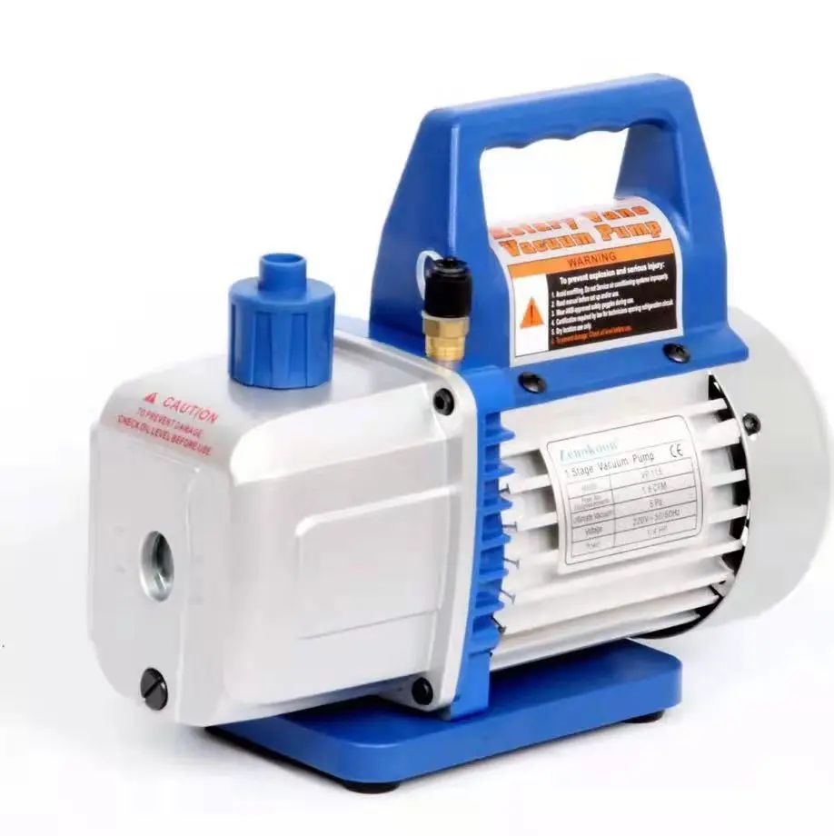 Portable AC vacuum pump rotary vane refrigeration vacuum pump