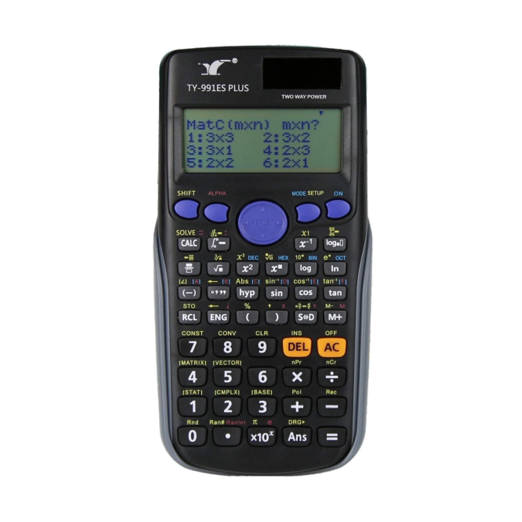 Высококачественный пластиковый калькулятор FX-991ES плюс 417 функция научный для студентов sculculator cientifica