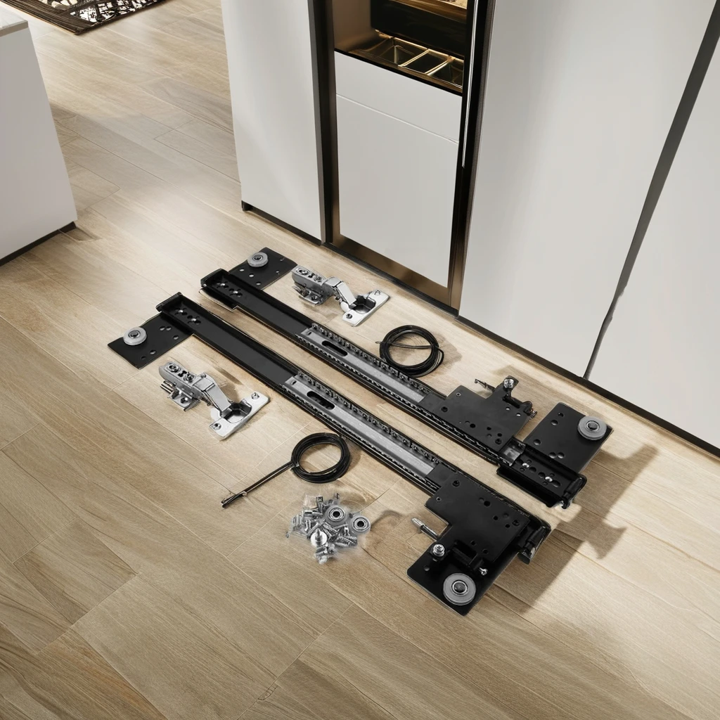 Steel Folding & Hidden Swivel Door Hardware Pocket Door Fitting System