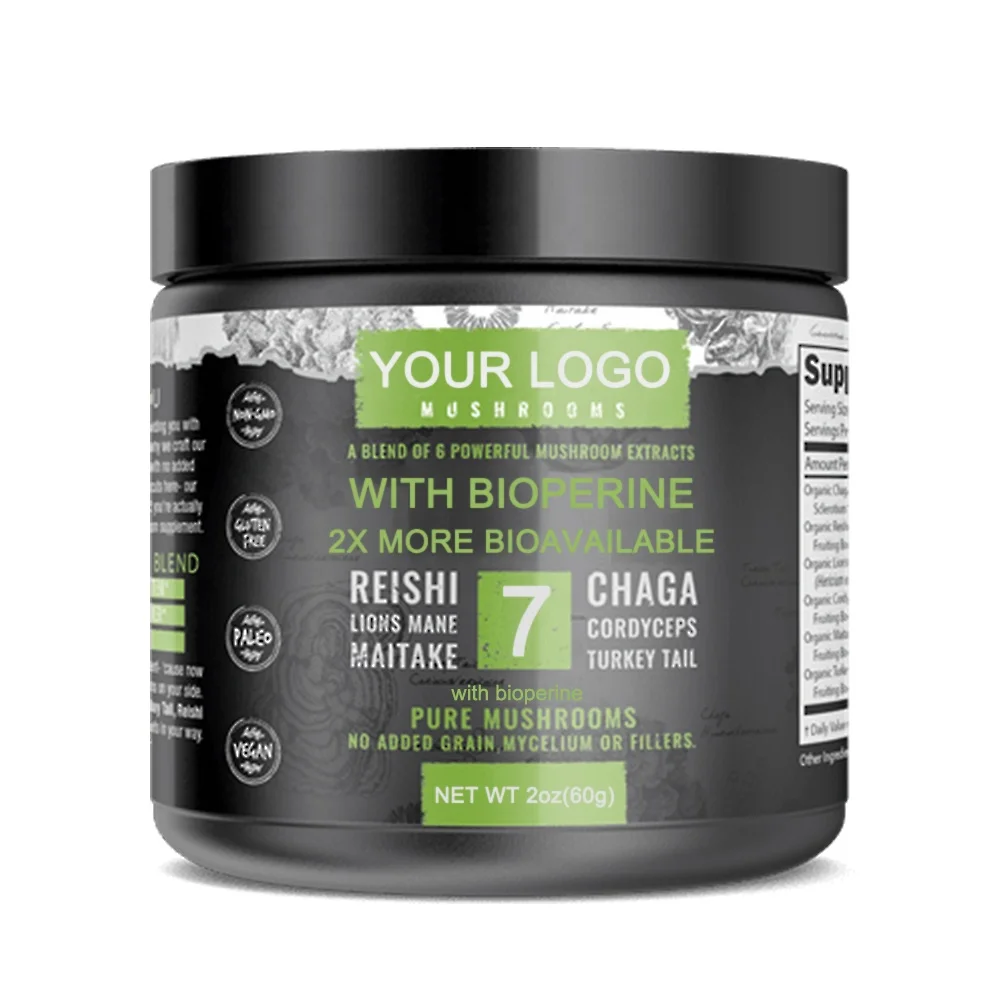 Грива льва/Кордицепс/Рейши/Чага/майтаке/гриб индейки с биоперином