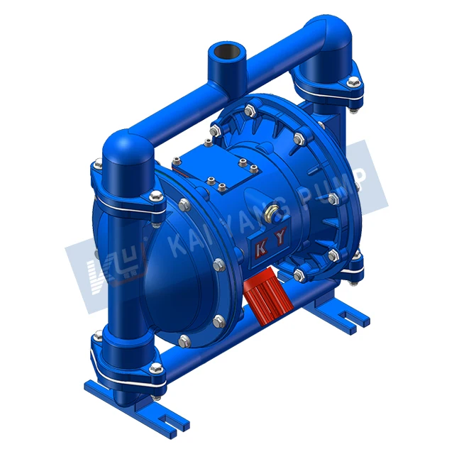 Double Layer Corrosion Protection Film Sediment Air Diaphragm Pneumatic Pump Maximum Particle Diameter Allowed Through Is 5mm