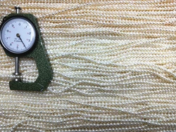 Round Freshwater Natural Pearl Size 3.5-4mm Grade AA Near Round Freshwater Pearl Strand