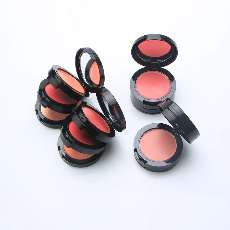 3 In 1 Cream Blush Vegan Makeup Palette with Blush on Printed Logo Long Lasting Cream Blush Palette Private Label