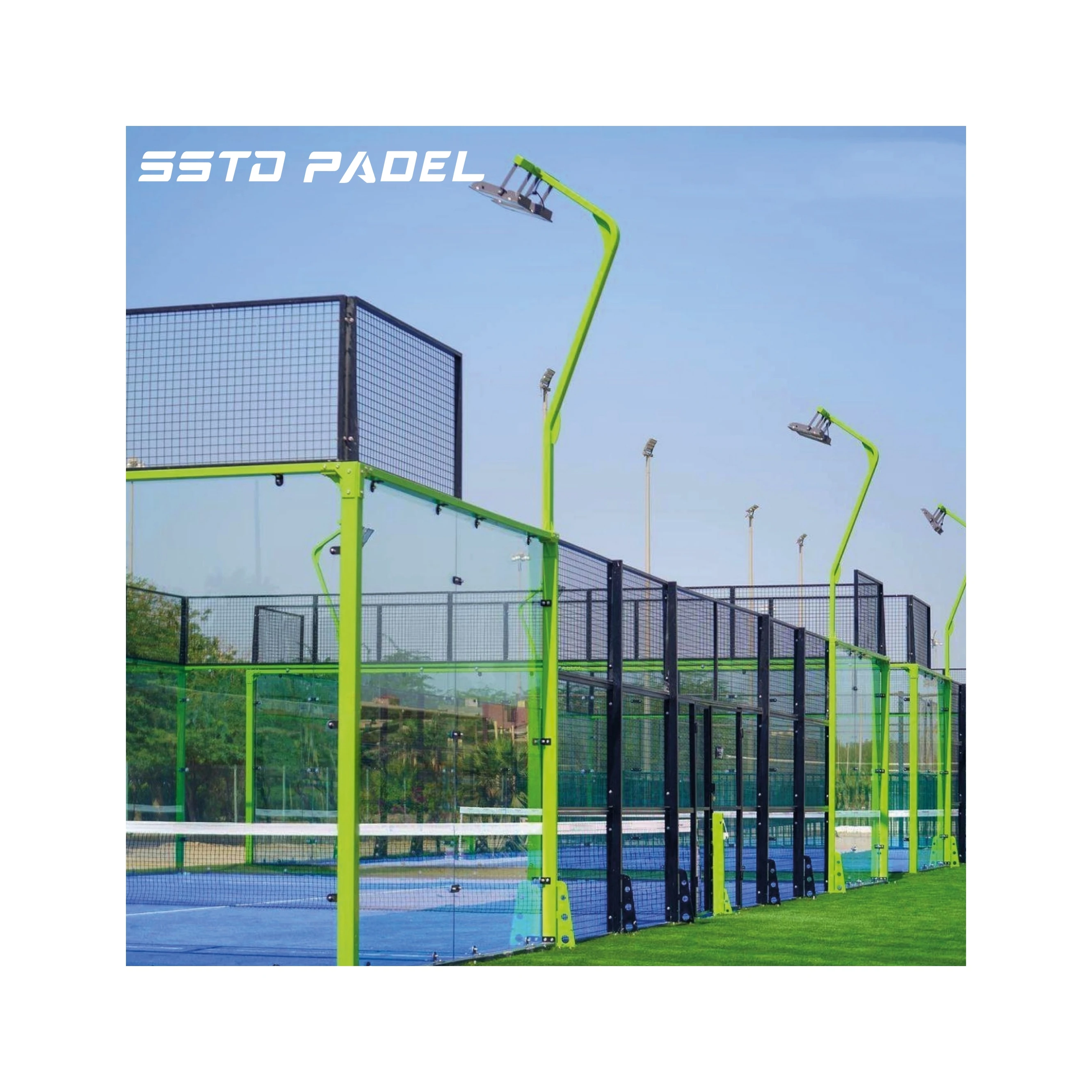 SSTD Padel Court Outdoor Factory Paddle Tennis Courts Cancha de Padel Panoramic Hot-Dip Galvanized Padel Court Manufacturer