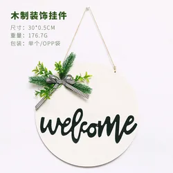 Welcome Sign for Front Door Outdoor  Christmas Decoration Spring Easter Winters Wedding
