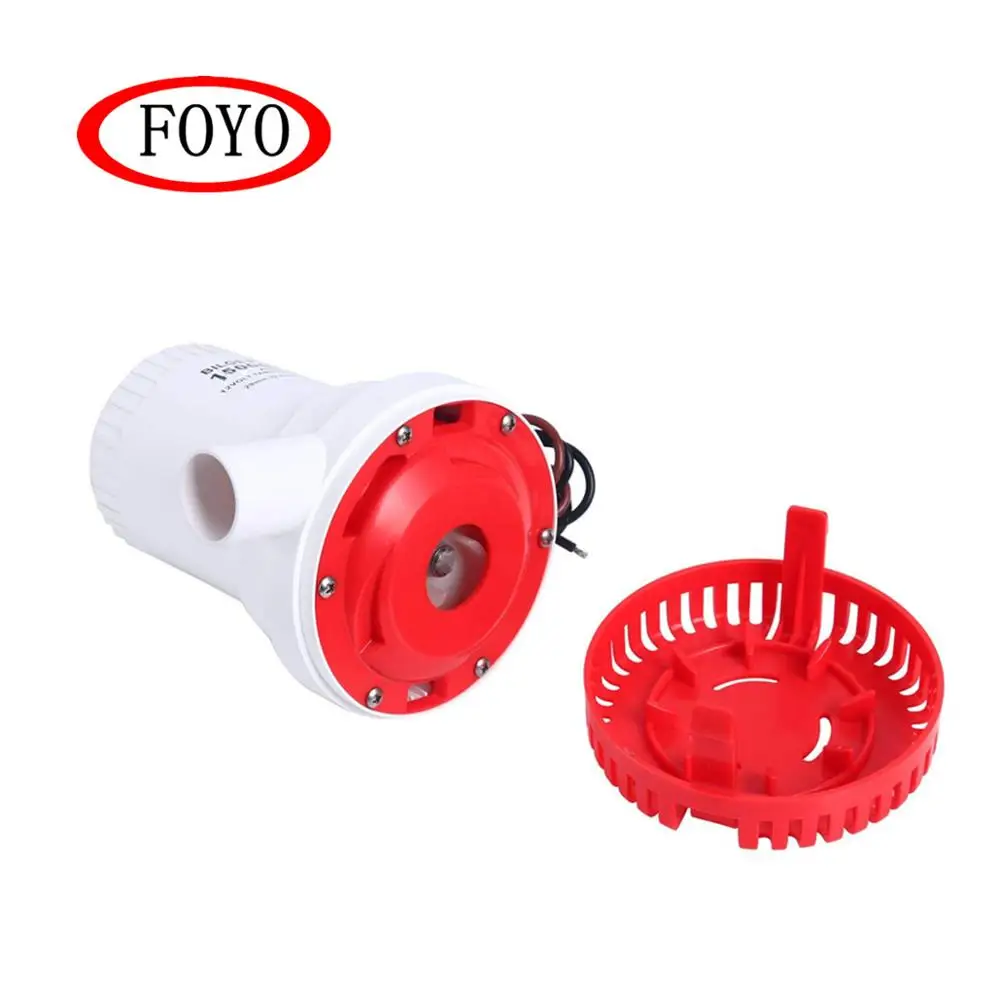 FOYO Brand 24V 2000 GPH Boat Marine Electric Submersible Bilge Pump with Hose ID 29mm electric submersible pump price
