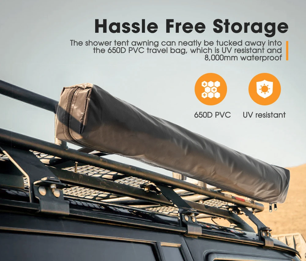 Yescampro Overland Equipment Car Side Shower Room 4wd Camp Accessories Car Shower Awning 4x4 Camping