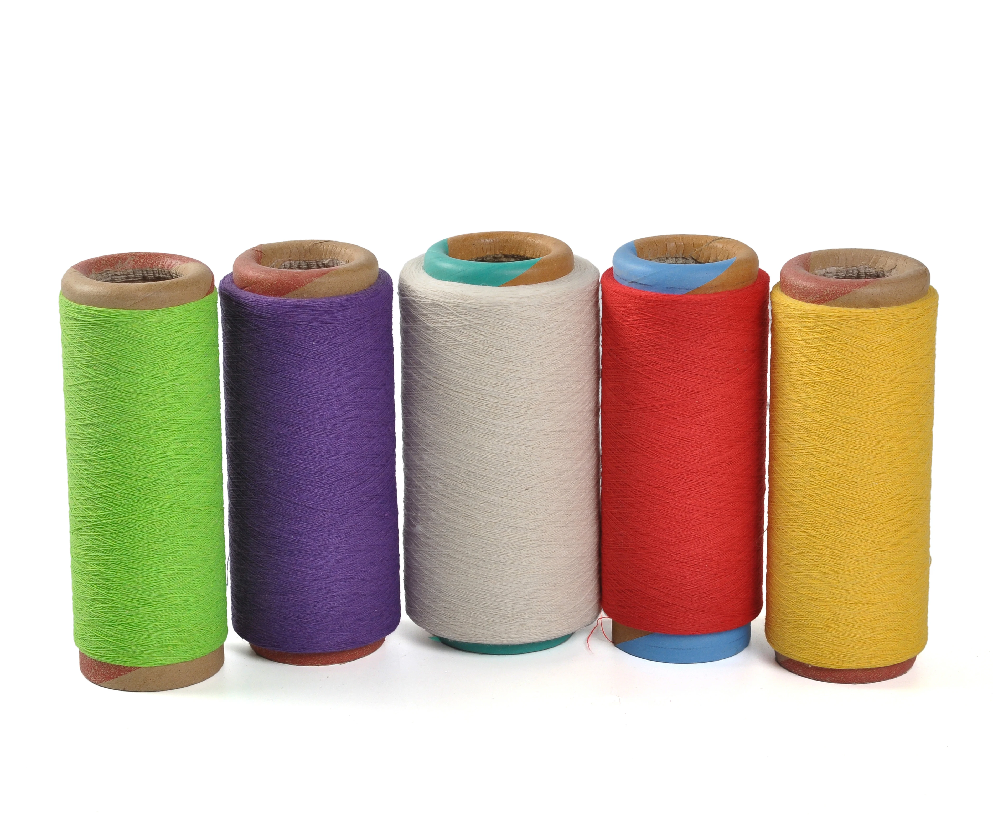 cotton polyester blended yarn wholesale carded open end recycled knitting yarns making socks  towels
