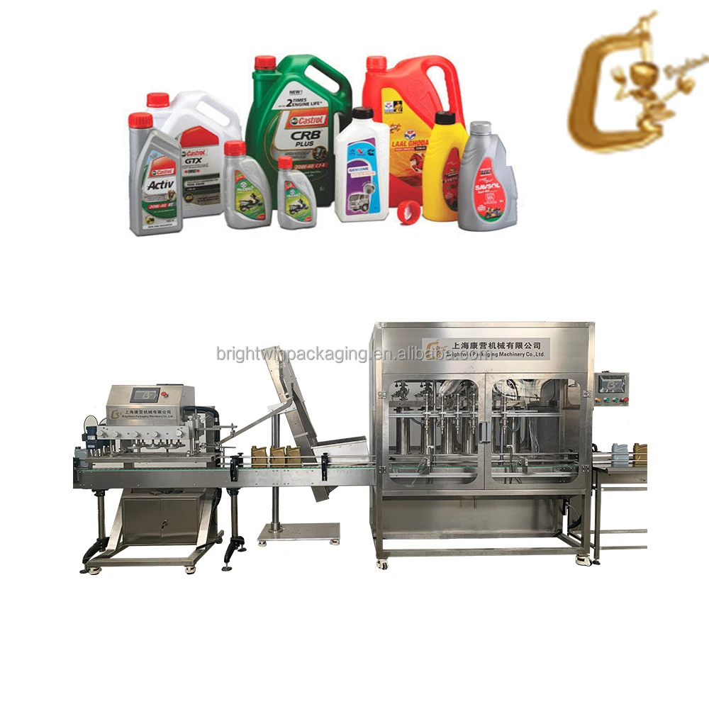 Automatic gear lubricant motor lube engine oil bottle filling oil machine filling line machine