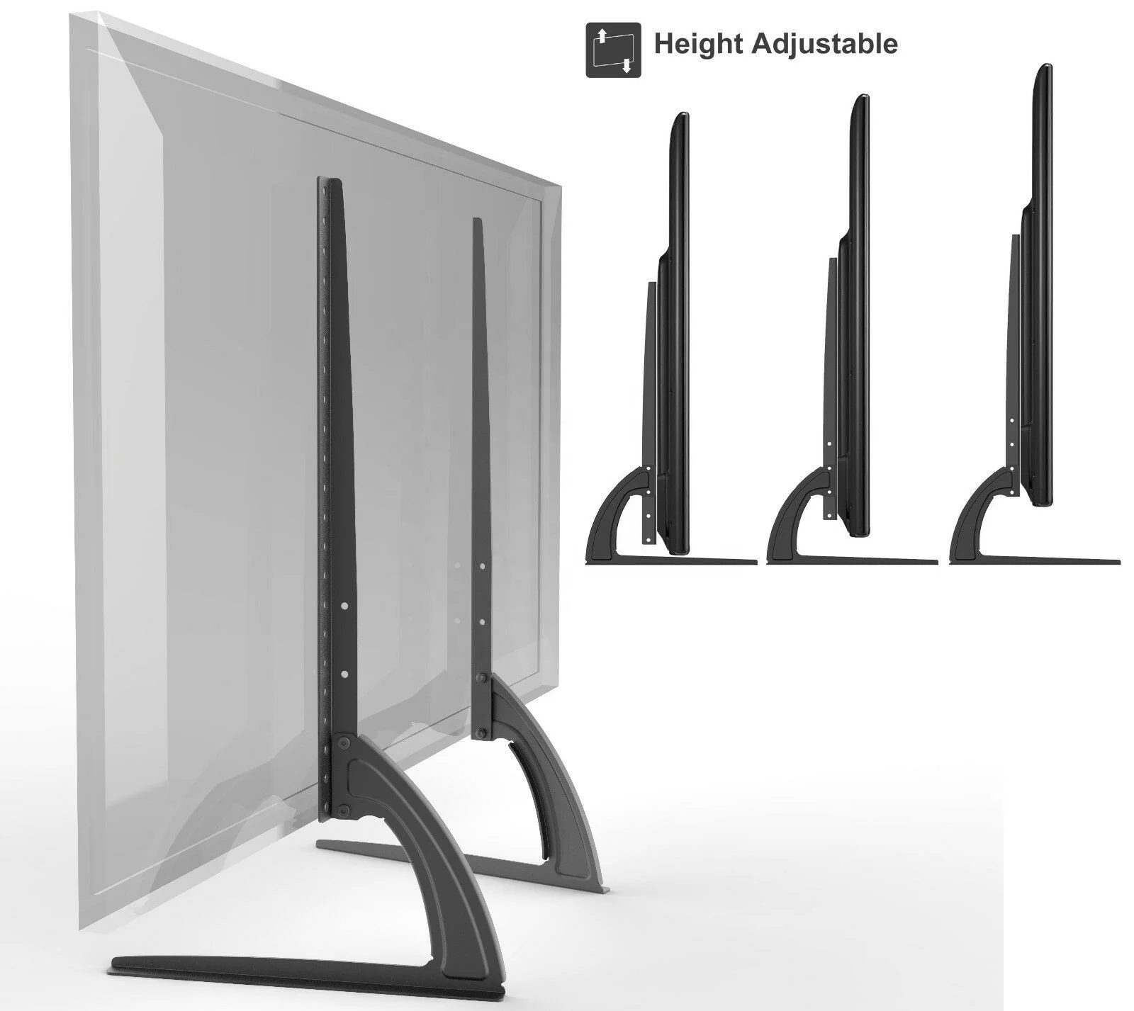 Universal Table Top Replacement TV Stand Legs TV Feet for 14 to 70 inch LCD/LED/OLED/Plasma TVs